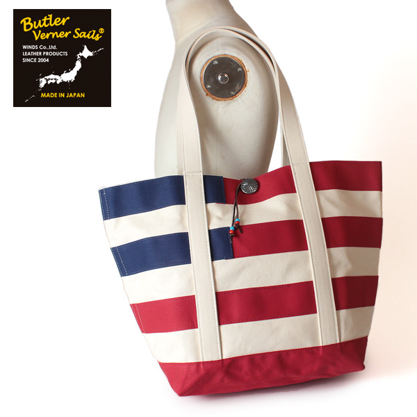 20%OFFクーポン対象 バトラーバーナーセイルズ Butler Verner Sails 8号キャンバストートバッグ アメリカンフラッグ メンズ レディース 鞄 かばん カバン ギフトラッピング無料