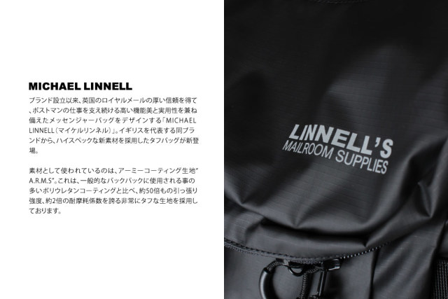 LINE限定クーポンで20%OFF★【即納】【送料無料】マイケルリンネル 正規品 MICHAEL LINNELL リュックサック バックパック デイパック アーミーコーティング 31L A.R.M.Sシリーズ 多機能 メンズ ブラック MLAC-04 (マイケルリンネル) MICHAEL LINNELL リュックサック 31L A.R.M.Sシリーズ 多機能 メンズ ブラック MLAC-04