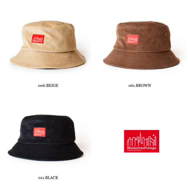 (マンハッタンポーテージ) Manhattan Portage コーデュロイ バケットハット 帽子 CORDUROY BUCKET HAT MP086