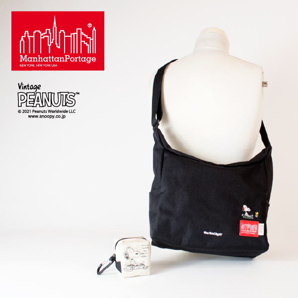 Manhattan Portage マンハッタンポーテージ メッセンジャーバッグ ショルダーバッグ ビンテージ ピーナッツ スヌーピー コラボ コレクション Bed Stuy Shoulder Bag Peanuts 21 Mp6041peanuts21
