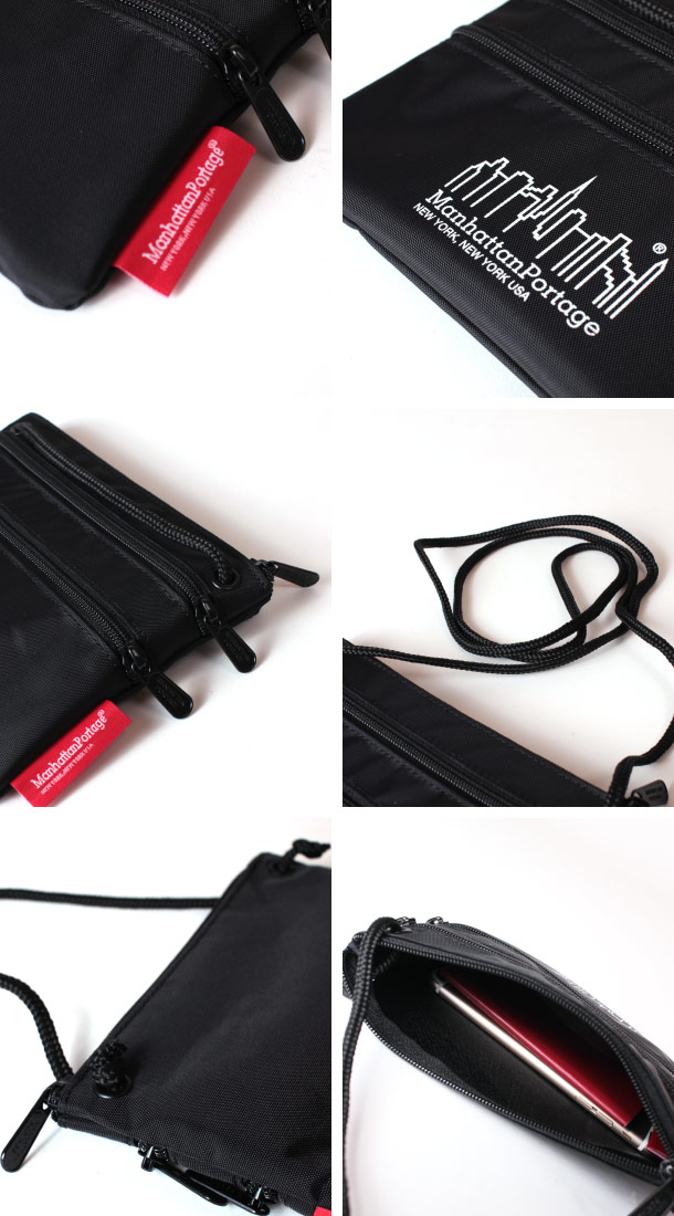 (マンハッタンポーテージ) Manhattan Portage サコッシュ ショルダーバッグ Triple Zipper Pouch MPTZP