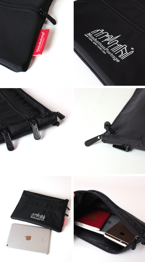(マンハッタンポーテージ) Manhattan Portage Triple Zipper Pouch(L) MPTZPL