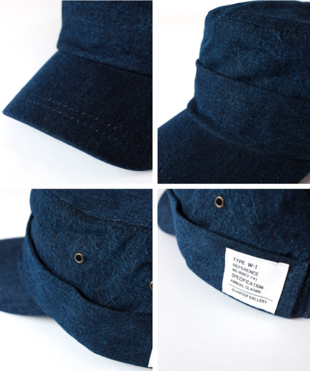 (クオーターギャラリー) QUARTER GALLERY デニムワークキャップ 大きいサイズ 帽子 F[59cm] XL[62cm] ANAGRAM アナグラム