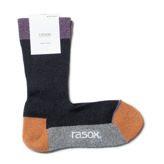 (ラソックス) rasox 靴下 ソックス スポーツクルー L字型 ラソックスジャパン SP140CR01