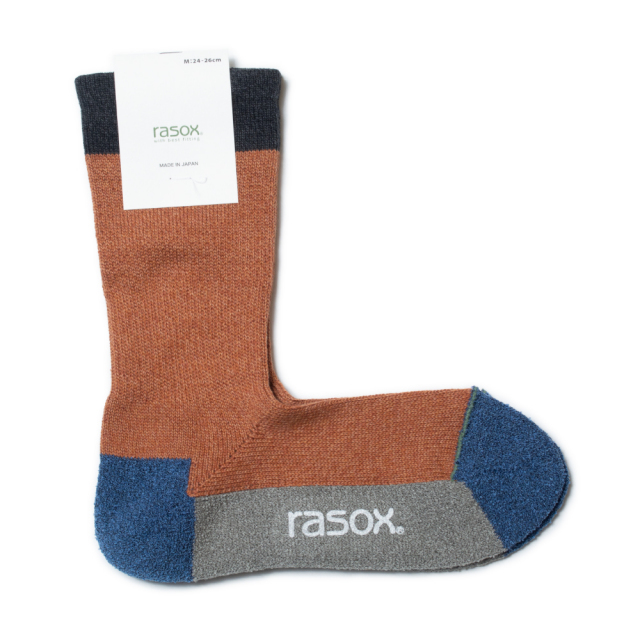(ラソックス) rasox 靴下 ソックス スポーツクルー L字型 ラソックスジャパン SP140CR01