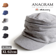 (アナグラム) ANAGRAM ワークキャップ スウェットギャザーキャップ 57cm～60cm 大きいサイズ 帽子 61cm～64cm AGM1810