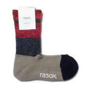 (ラソックス) rasox 靴下 ソックス グラデパネル・クルー レディース メンズ ユニセックス 女性用 男性用 男女兼用 日本製 CA232CR01