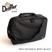 (ドリフター) Drifter 3WAY BUSINESS BRIEF BLACK スリーウェイビジネスブリーフ バックパック ショルダーバッグ DFV0690