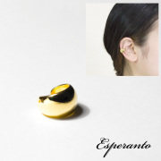 (エスペラント) esperanto イヤーカフ K18メッキ 18金 ゴールド 真鍮 日本製 Ear Cuff Plump