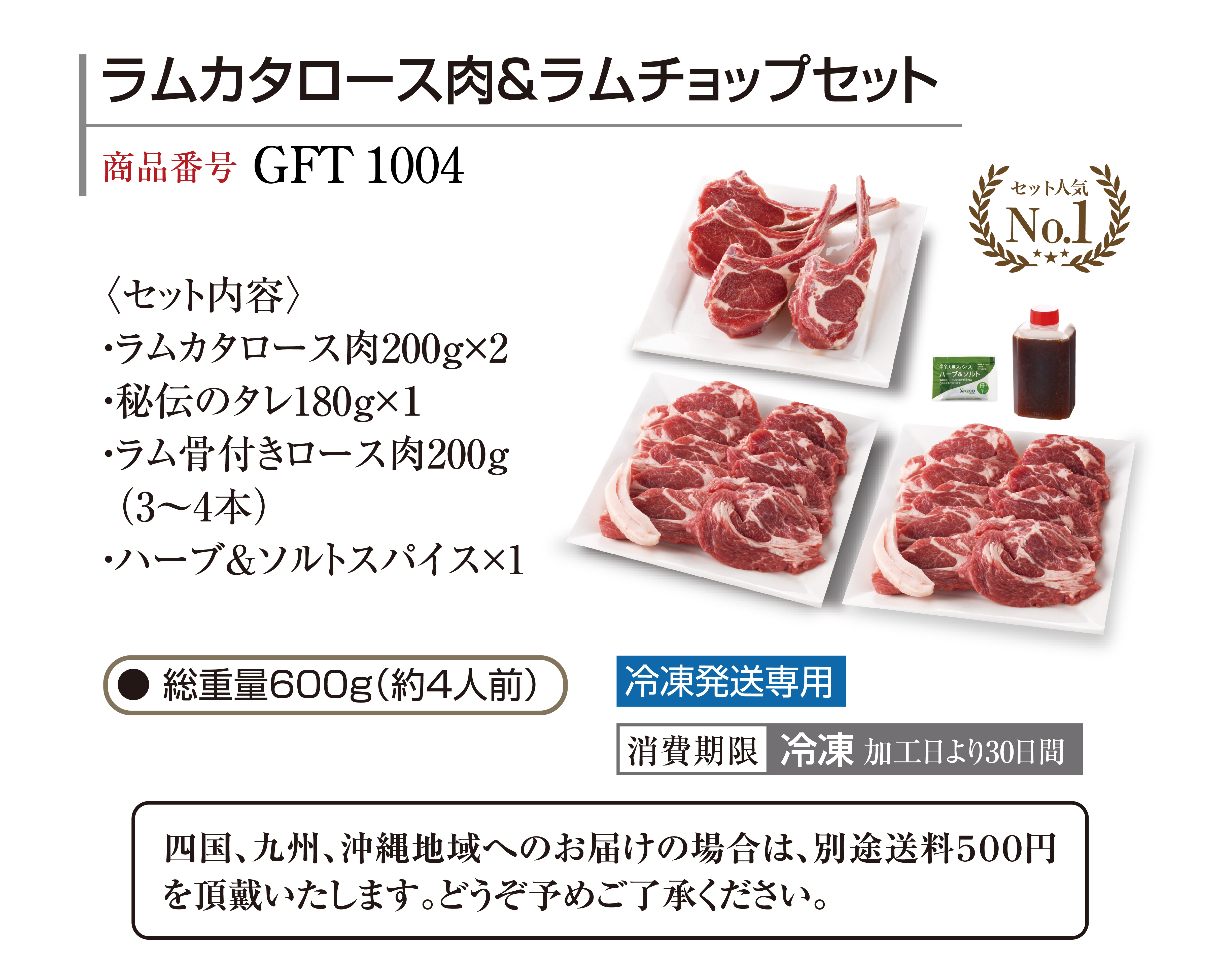【送料込み】ラムカタロース＆ラムチョップセット