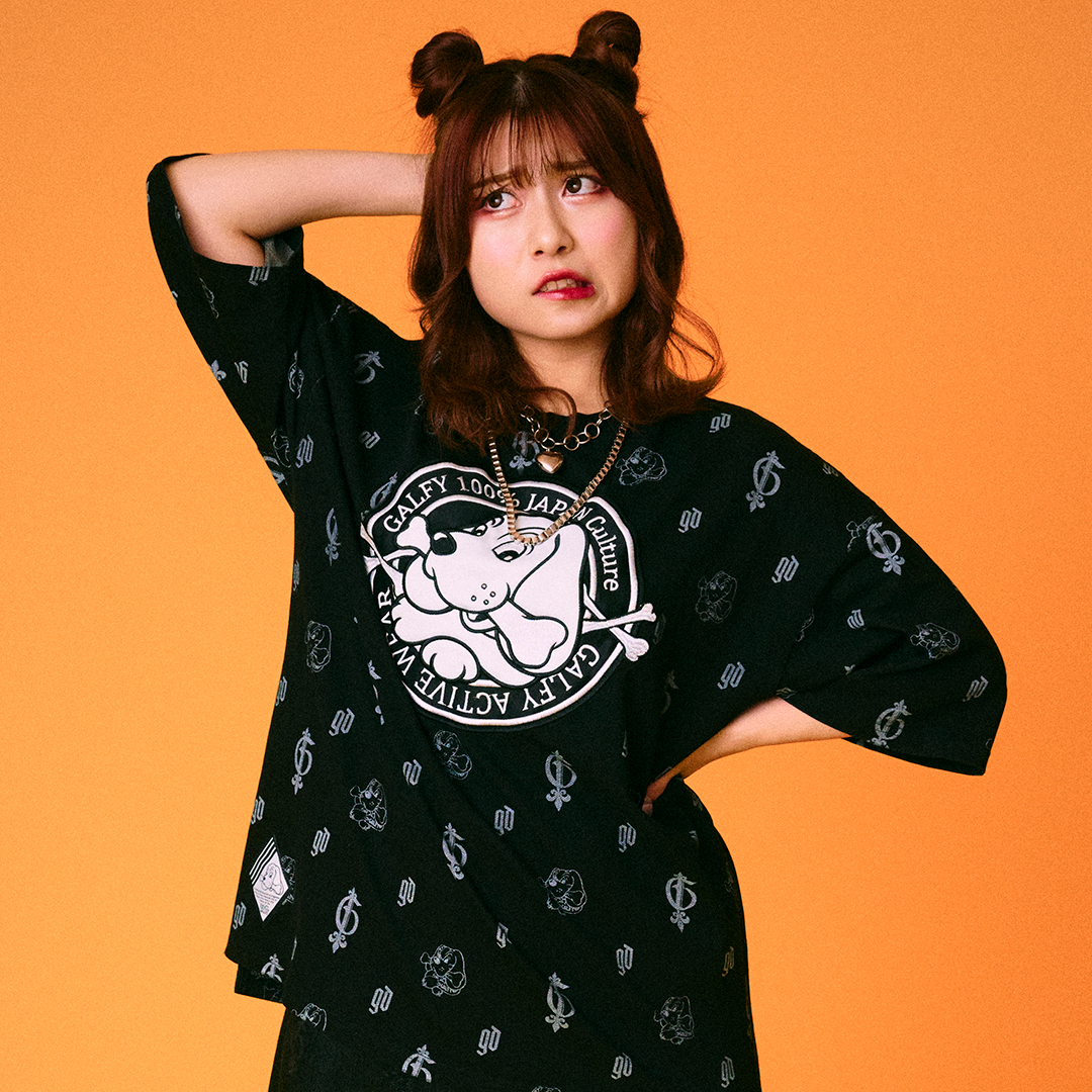 GALFY / カットデニム紋紋 Tee