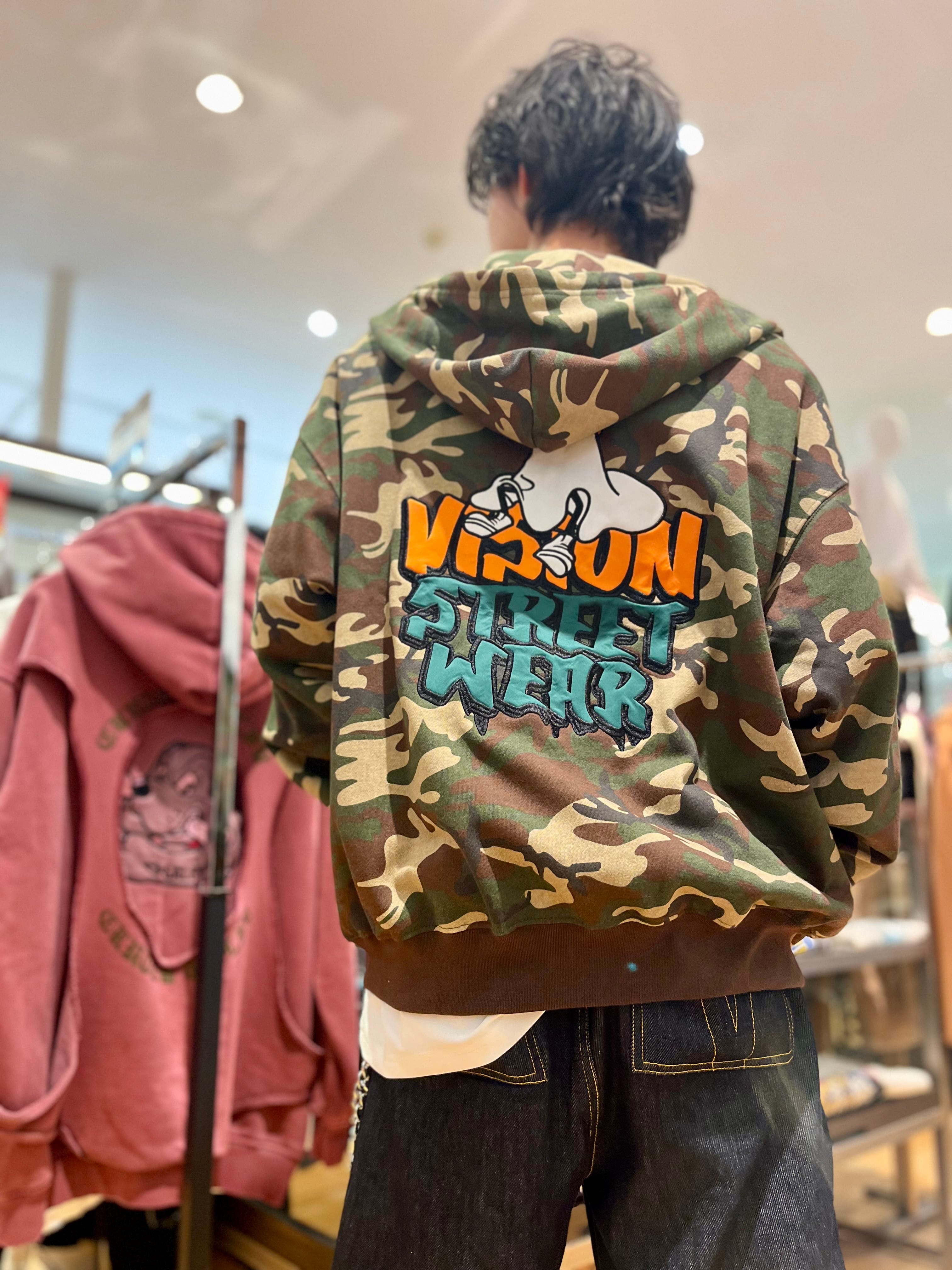 VISION ゴーストサテンZIPパーカー