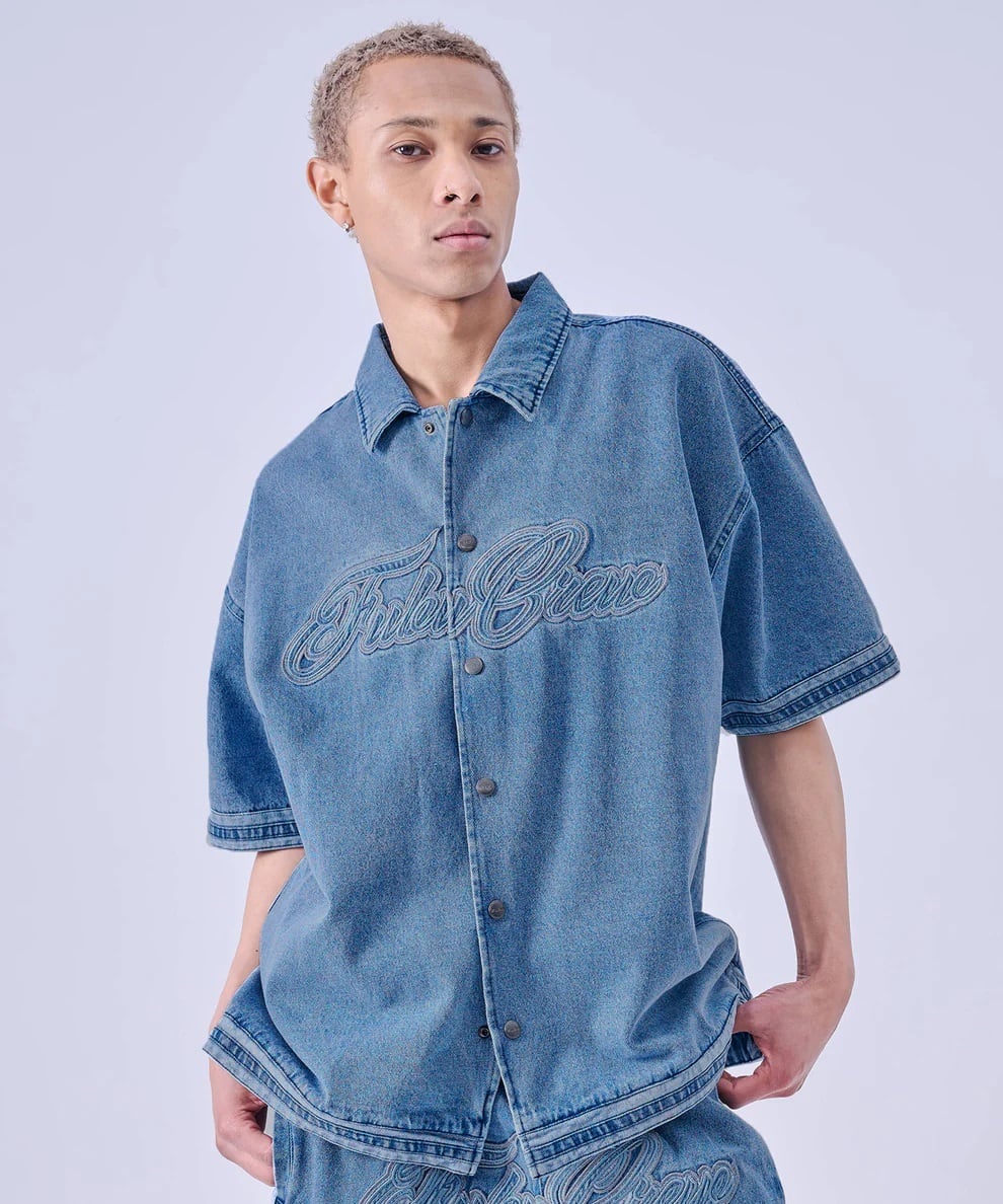 Denim Warm Up Shirts