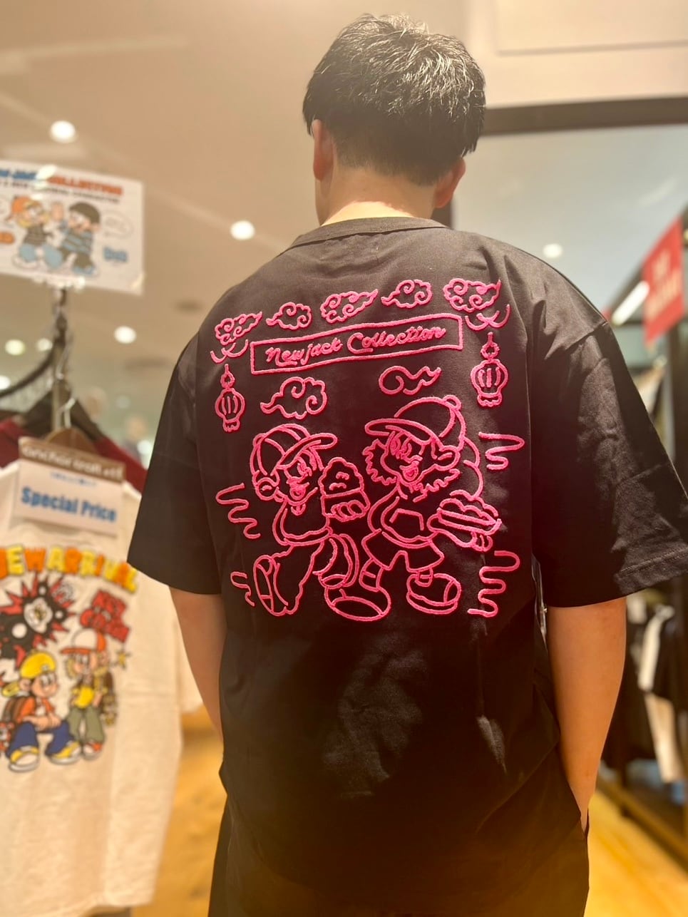 NEW JACK 接触冷感チェーン刺繍コレクションTシャツ