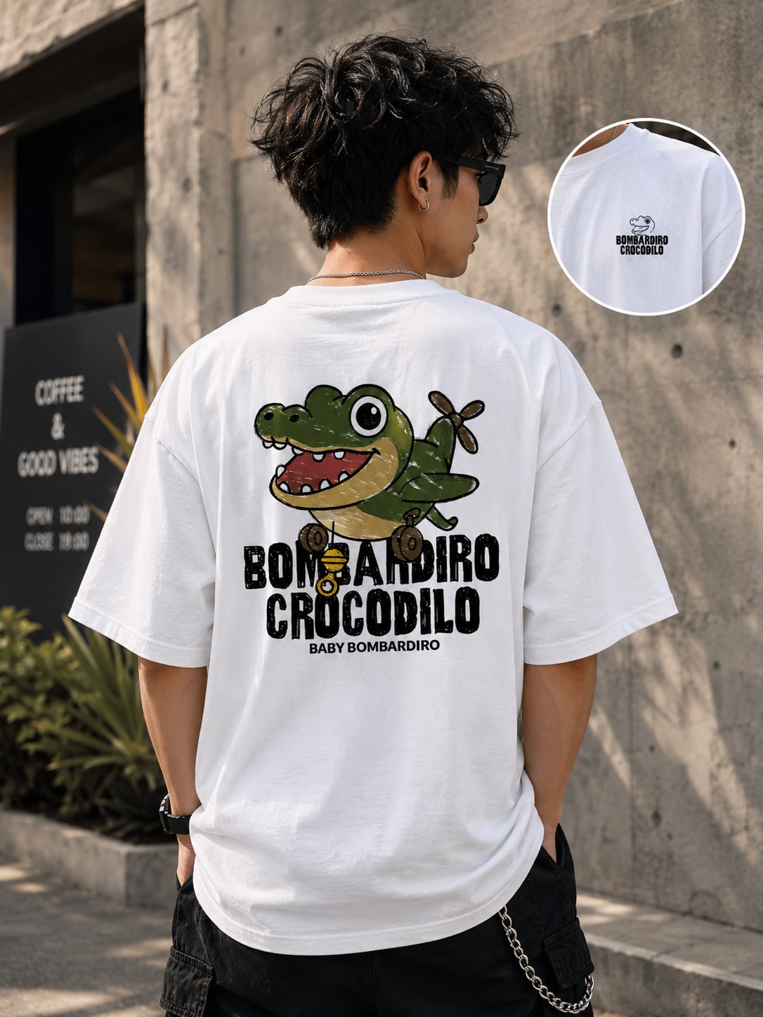 CROCODILE TEE｜韓国 ストリート 半袖Tシャツ メンズ レディース