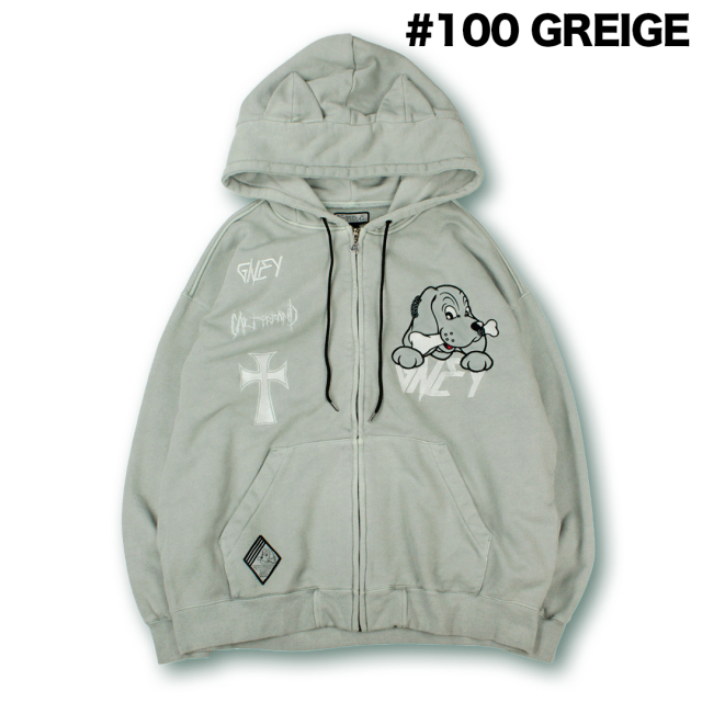 GALFY / 染め染めデスメタルにゃんにゃんパーカー 