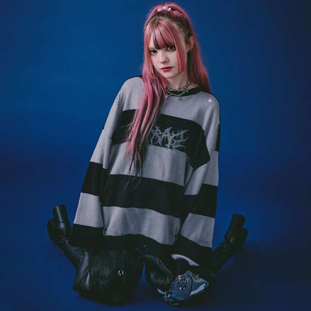 GALFY バチバチピアスニット