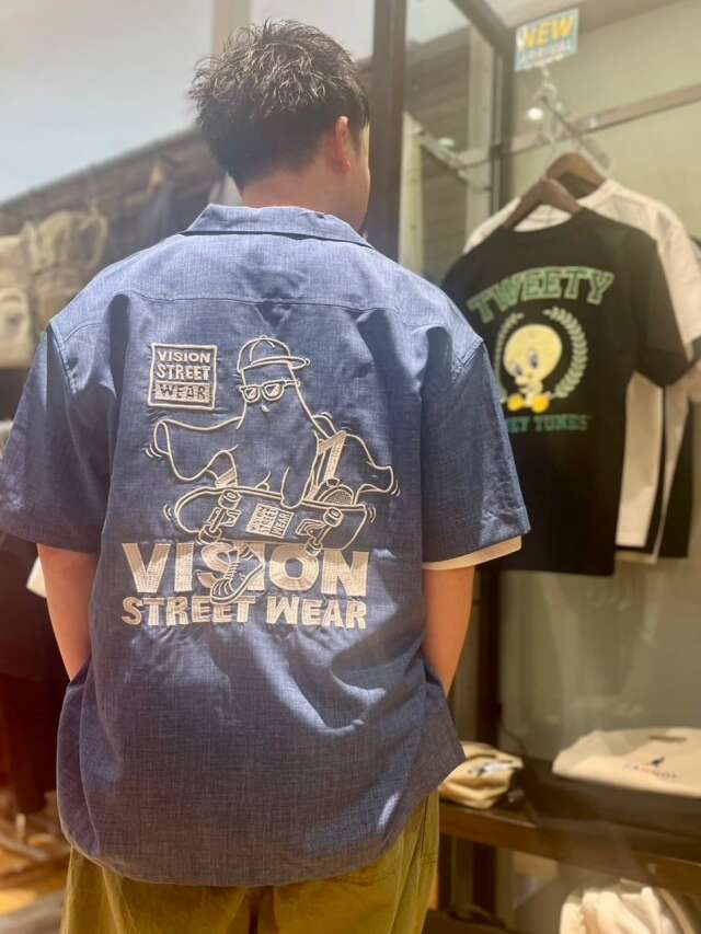 VISION ゴーストスケーターシャツ