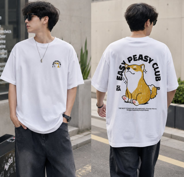 SIBA TEE｜韓国 ストリート 柴犬Tシャツ メンズ レディース
