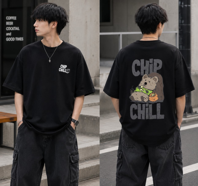 CHIP CHILL TEE｜韓国 ストリート Tシャツ メンズ レディース