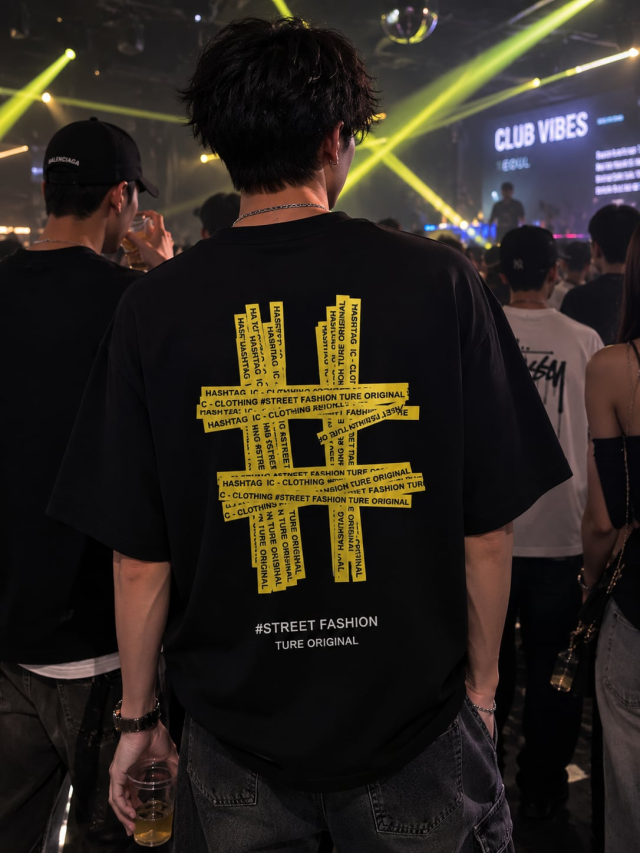 YELLOW TAPE TEE｜韓国 ストリート Tシャツ メンズ レディース