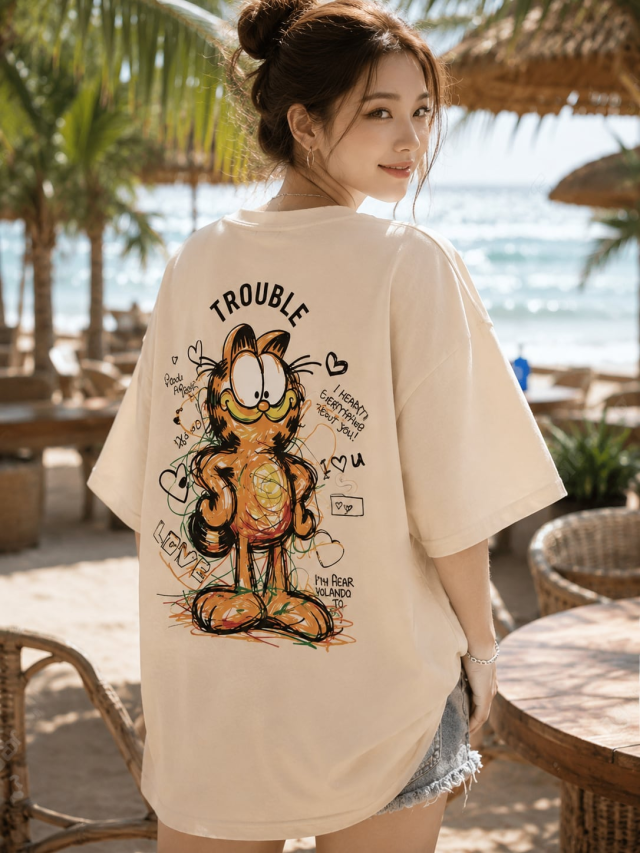 ガーフィールドTEE｜韓国 ストリート Tシャツ メンズ レディース