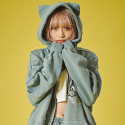 GALFY / 染め染めデスメタルにゃんにゃんパーカー