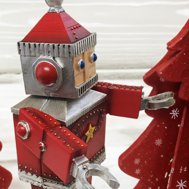 ね*了様  Manロボットオルゴール 南貿易 手巻オルゴール BC26925 クリスマス ムービングロボット