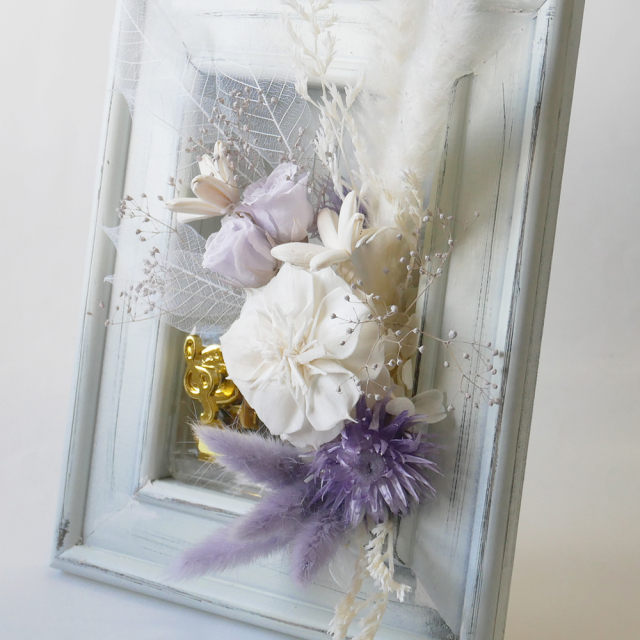 京都 北山 NONA フラワーアレンジメント オルゴール 18弁 アンティーク