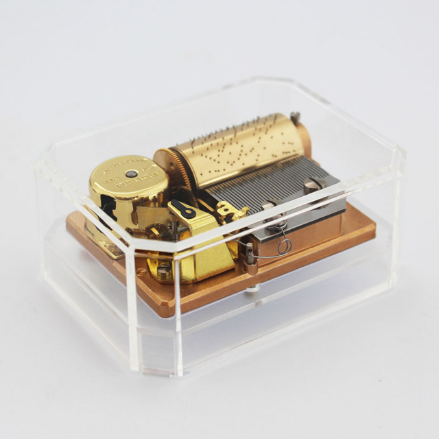 リュージュ 36弁 ペーパーウェイト オルゴール