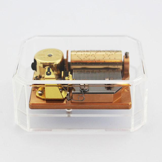 リュージュ 36弁 ペーパーウェイト オルゴール