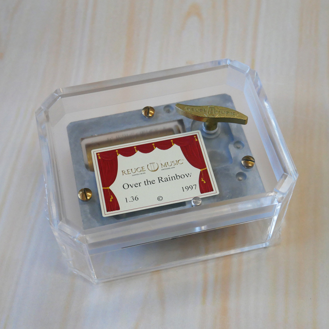 リュージュ 36弁 ペーパーウェイト オルゴール