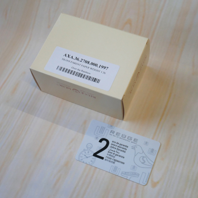 リュージュ REUGE オルゴール 36弁 ペーパーウェイト AXA.36.2708.000+