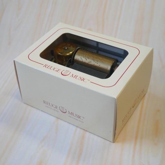 リュージュ 36弁 ペーパーウェイト オルゴール