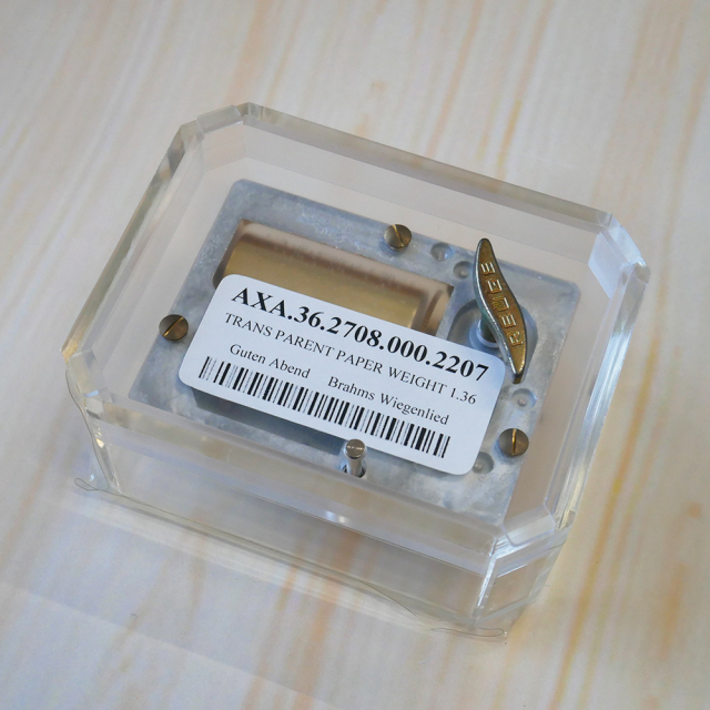 リュージュ REUGE オルゴール 36弁 ペーパーウェイト AXA.36.2708.000+