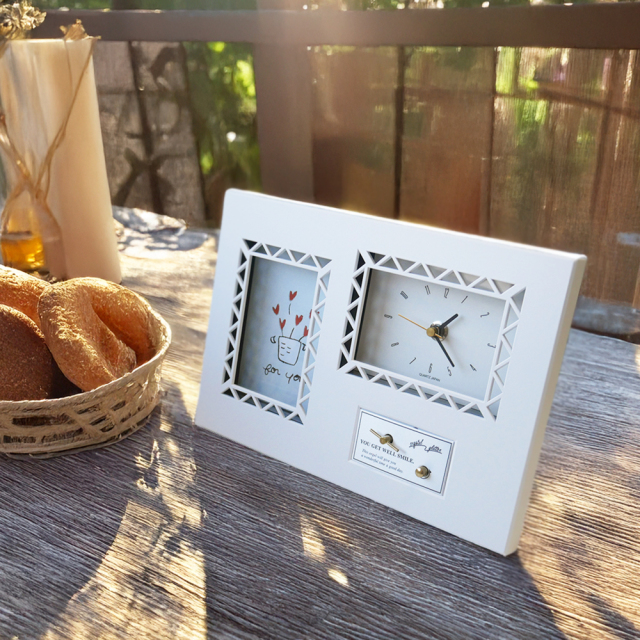 いけだプライムタイム時計付きフォトフレーム