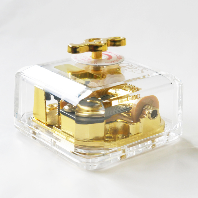 ORPHEUS オルゴール アメイジンググレイス　　　　 ガラスケース付き ニデック オルゴール 18弁 オーパス アクリルケース DJ551A