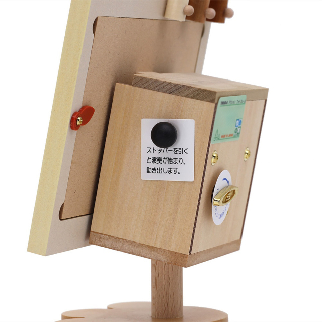 【美品】ドイツ製　木製オルゴール　希少 東洋音響 ゆめの木 オルゴール 18弁 TM260-A アクションフォトフレーム