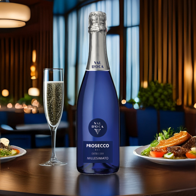 ヴァル ドッカ プロセッコDOC エクストラ ドライ ブルー