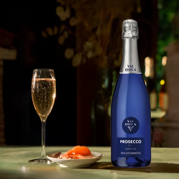 ヴァル ドッカ プロセッコDOC エクストラ ドライ ブルー