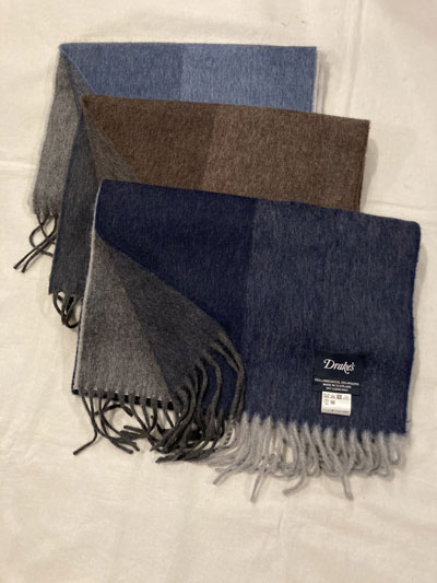 Drake S ドレイクス Blockcheck Scarf Allaa 752 ブロックチェックマフラー