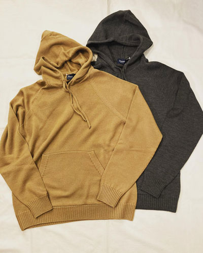 Drumohr (ドルモア) D7M220 8Gauge Wool Knit Hoodie Pullover / ミドルゲージ プルオーバーニットフーディー