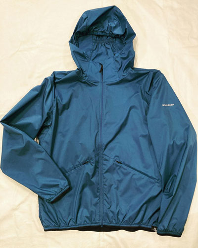 WOOLRICH (ウールリッチ) HIGH AERATION HOODIE 3.0/WJOU0093 ウィンドブレーカー ナイロンパーカー *BLUE