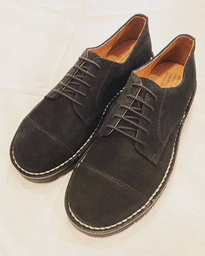 REPRODUCTION OF FOUND リプロダクション・オブ・ファウンド 114SS 1980s ITALIAN MILITARY OFFICER BLACK SUEDE / イタリア軍オフィサー ミリタリーシューズ