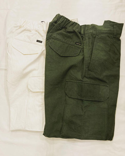 STUDIO ORIBE (スタジオオリベ) WF12 WIDE FRENCH CARGO (ripstop) / ワイド フレンチカーゴ (リップストップ)