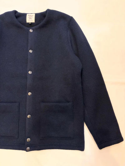 Jackman (ジャックマン)  JM8587 Wool Collarless Jacket　ウールカラーレスジャケット