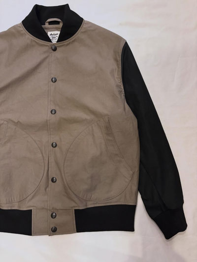 Jackman (ジャックマン)  JM8614  Back Nep Award Jacket　コットンツイル アワードジャケット