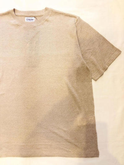 Yonetomi NEW BASIC (ヨネトミ/米冨繊維) 95-262-020  AMALINEN KNIT TEE　亜麻リネン ニットTシャツ