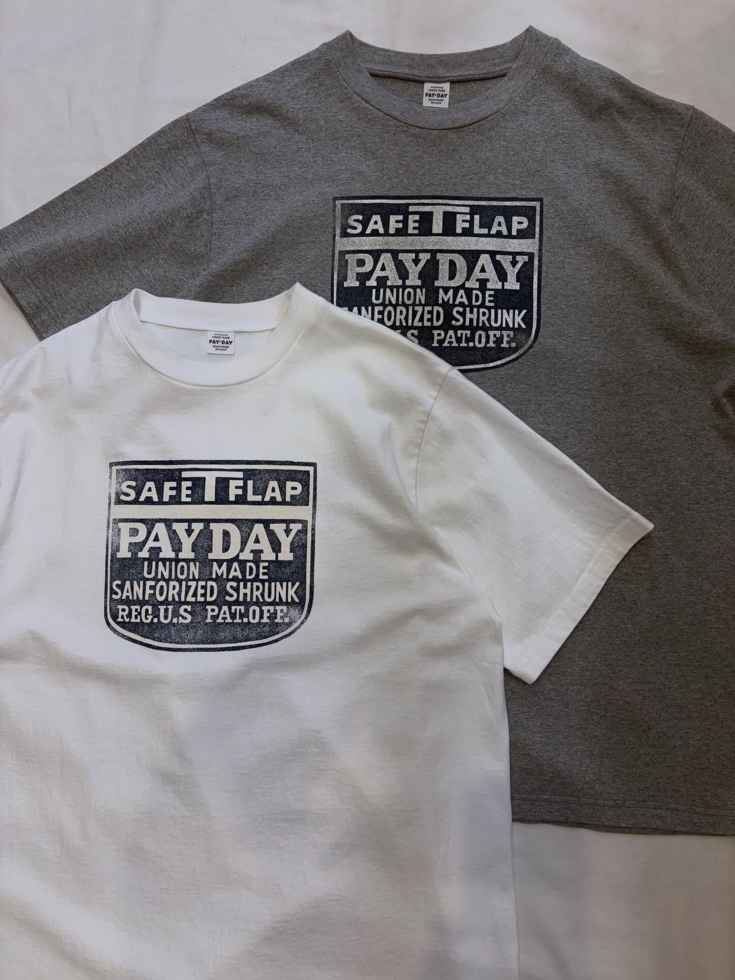 PAYDAY (ペイデイ)　PD22-CST-6  ROUND BODY SS TEE　SAFE T FLAP プリントTシャツ