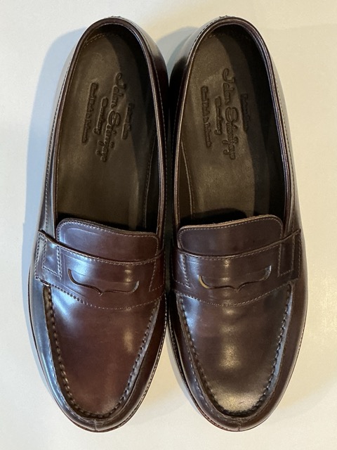 Jalan Sriwijaya（ジャラン・スリワヤ）98589 Italian Cordovan Penny Loafers（イタリアン・コードヴァン・ペニー・ローファー）Burgundy（バーガンディ）
